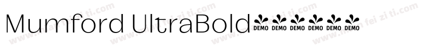 Mumford UltraBold字体转换